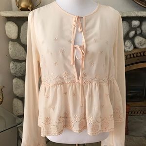Forever 21 Eyelet Blouse